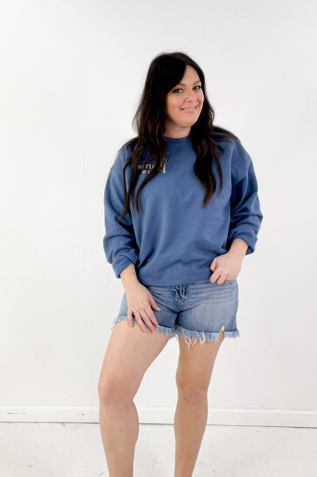 This Mama Prays Embroidered Sweatshirt