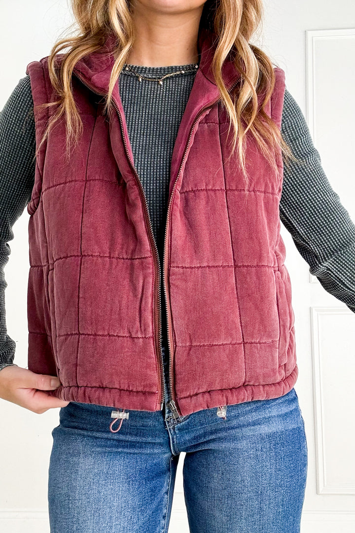 Thread & Supply Brina Quilted Puffer Vest