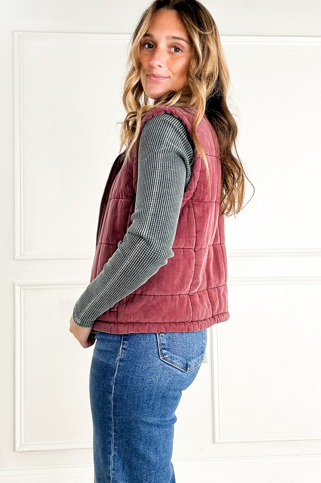 Thread & Supply Brina Quilted Puffer Vest