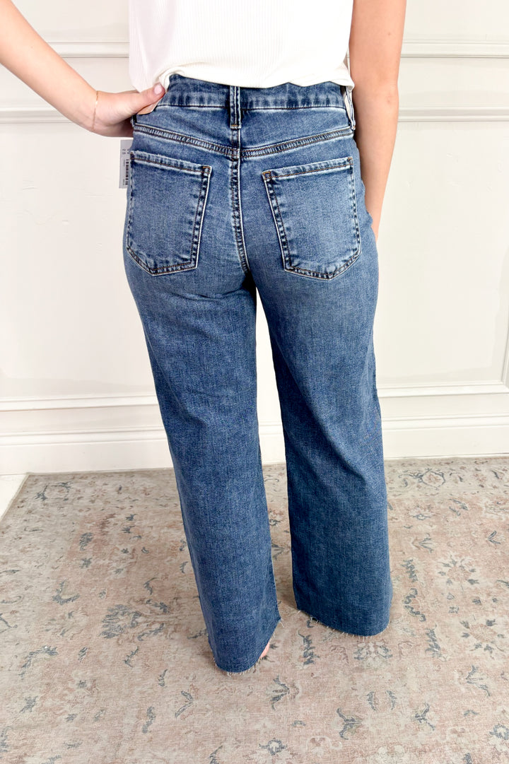 Meg Fab Ab Raw Hem Wide Leg Jeans | Kut from the Kloth