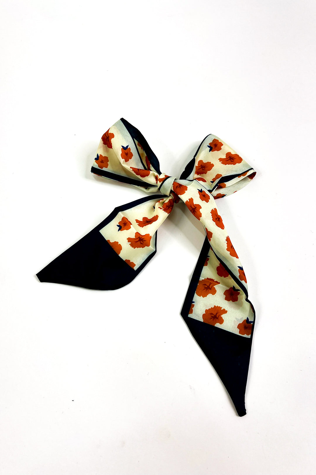 Floral Orange/Navy Accessory Scarf