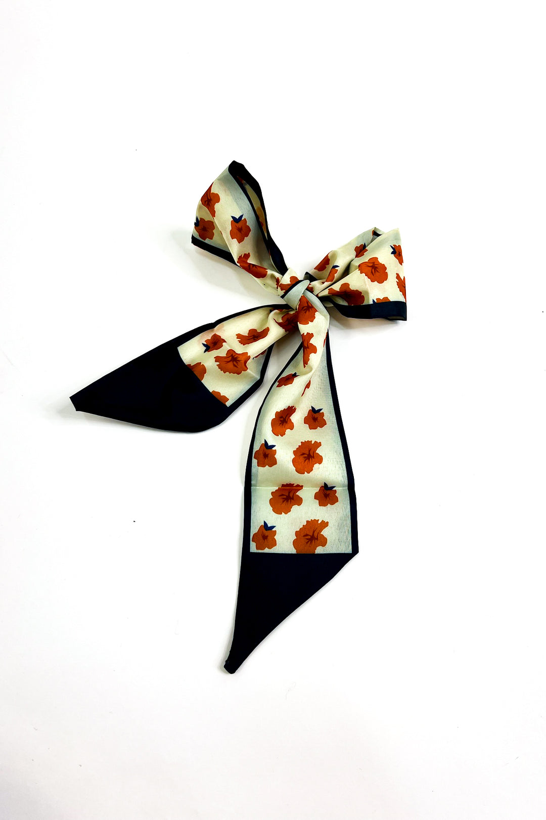 Floral Orange/Navy Accessory Scarf