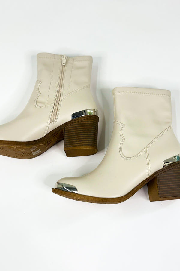 Western Block Heel Ankle Boots