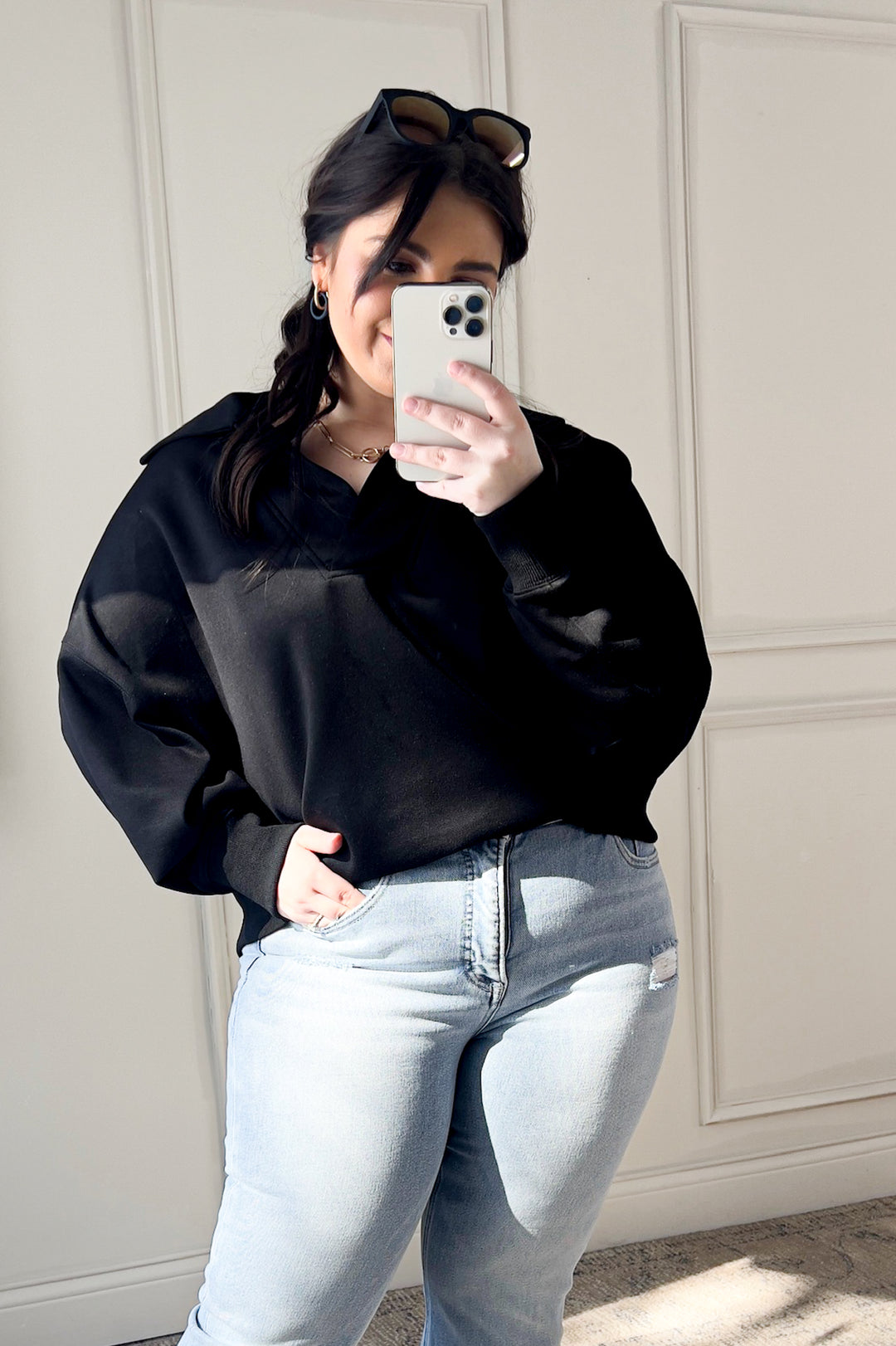 Luxeknit Polo Style Soft Touch Pullover