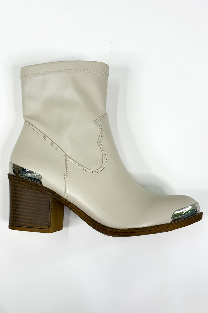 Western Block Heel Ankle Boots