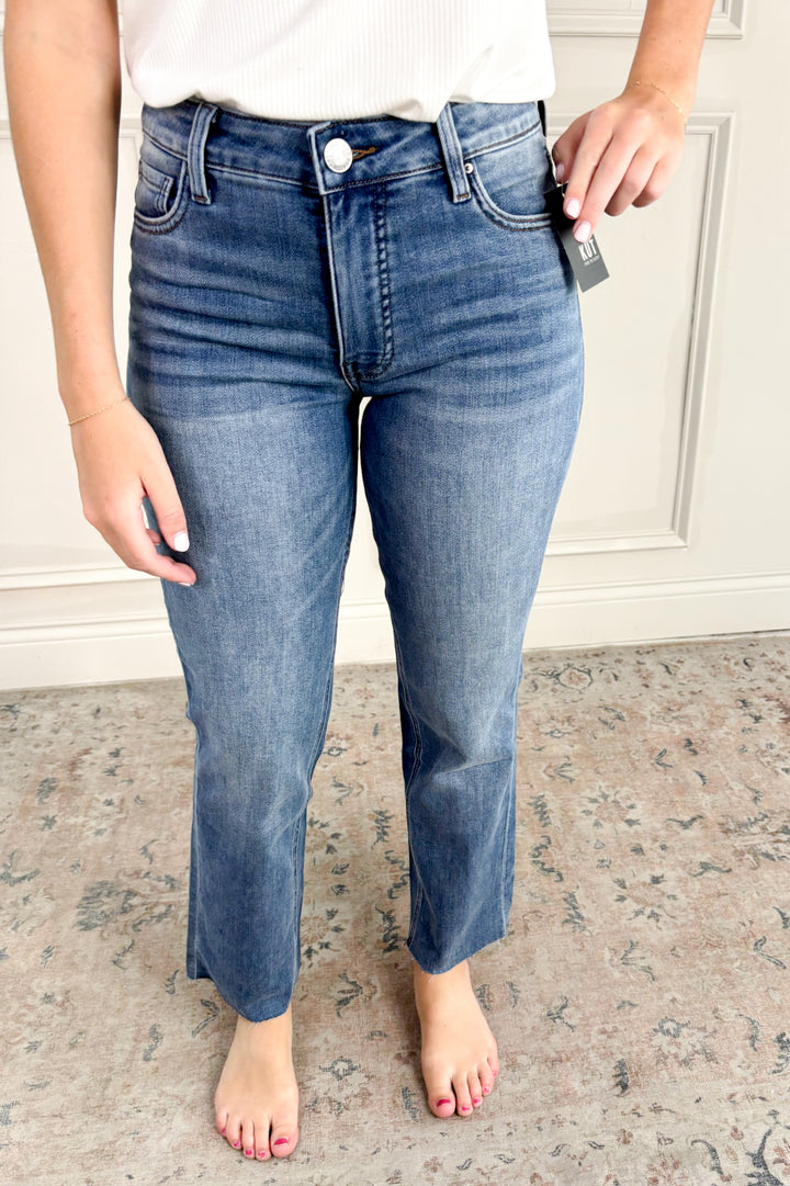 Kelsey Fab Ab Ankle Flare Jeans | Kut from the Kloth