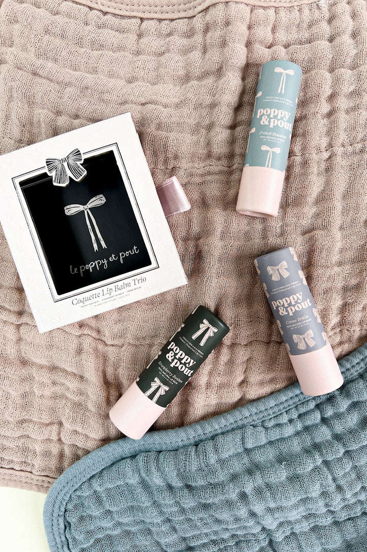 Poppy & Pout Coquette Lip Balm Trio