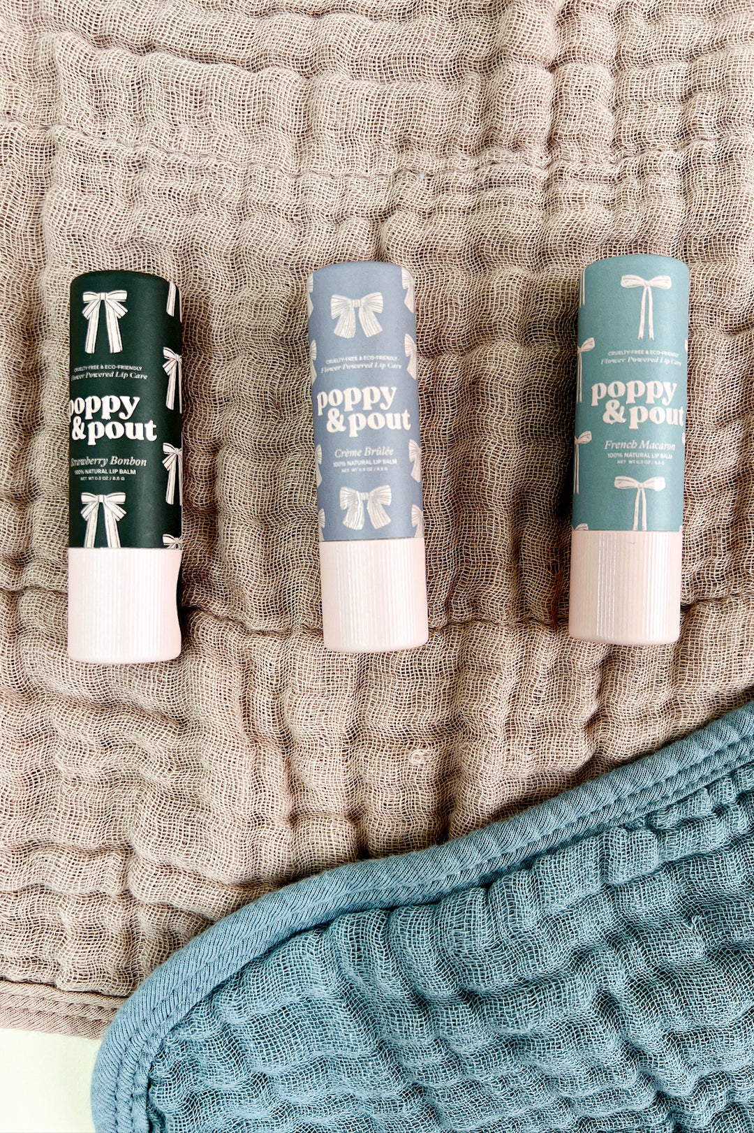 Poppy & Pout Coquette Lip Balm Trio