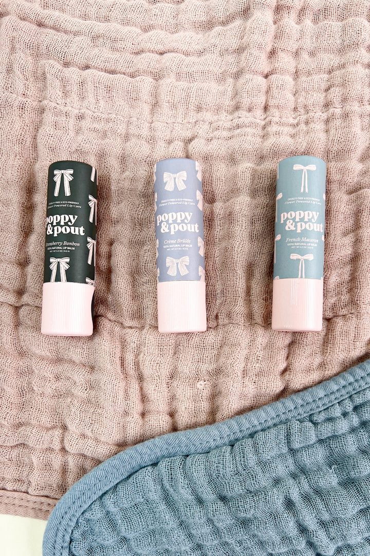 Poppy & Pout Coquette Lip Balm Trio