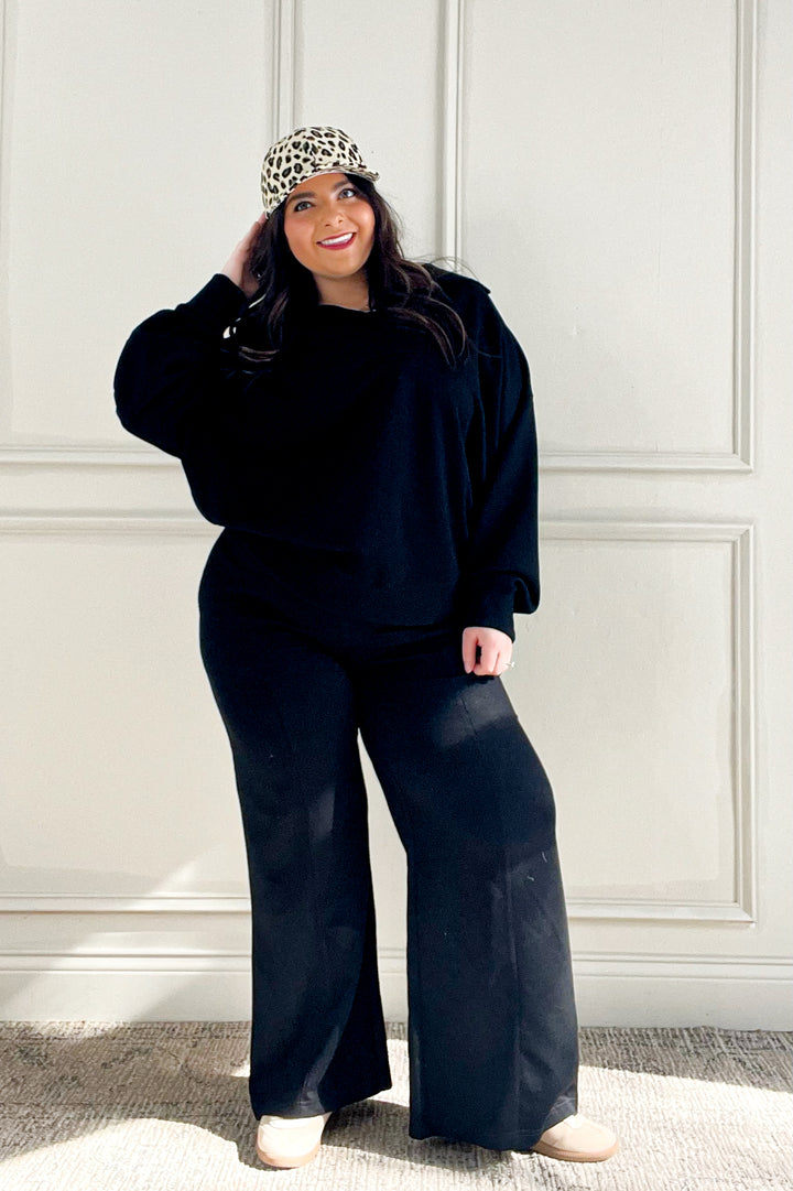 Luxeknit Wide Leg Drawstring Sweatpants