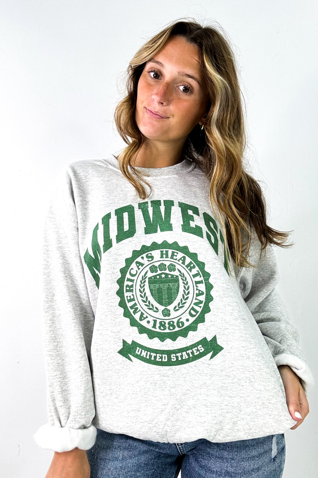 Midwest Americas Heartland Graphic Sweatshirt