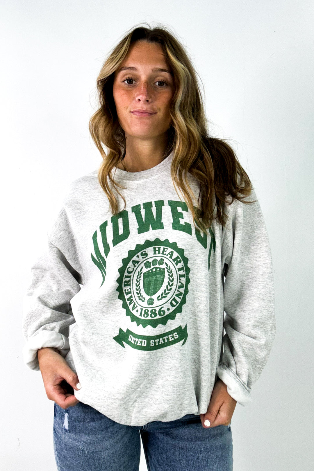 Midwest Americas Heartland Graphic Sweatshirt
