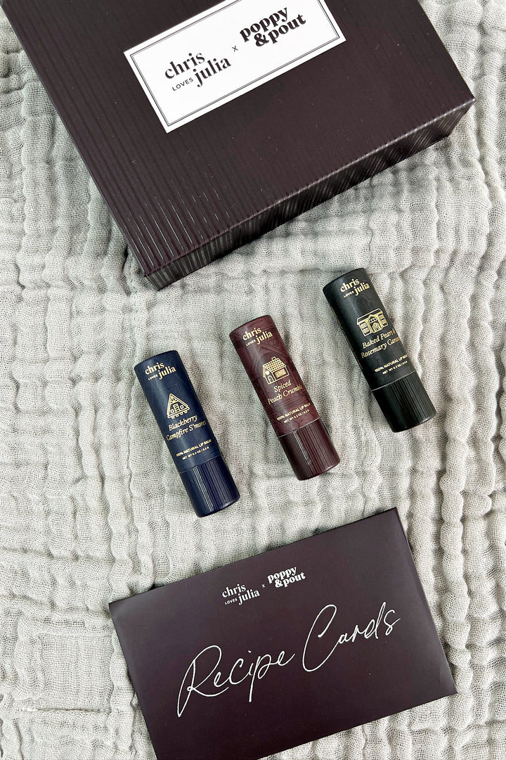 Poppy & Pout Lip Balm Set | Chris Loves Julia Trio