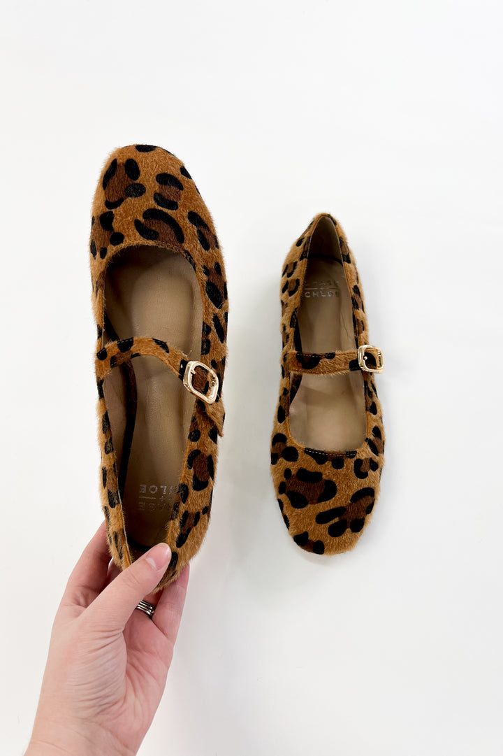 Leopard Print Maryjane Flats