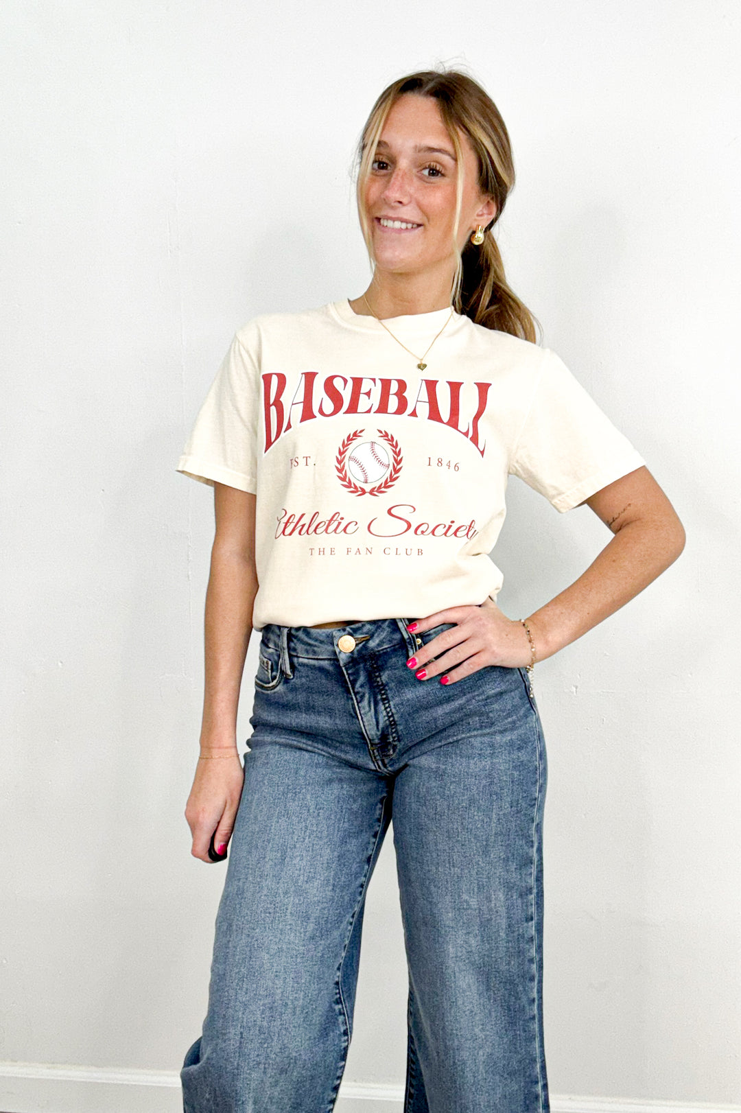 Baseball Fan Club Athletic Society Graphic Tee