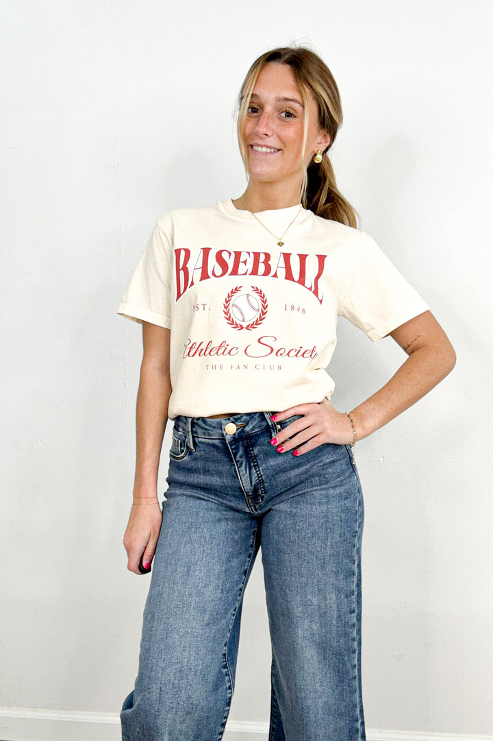 Baseball Fan Club Athletic Society Graphic Tee