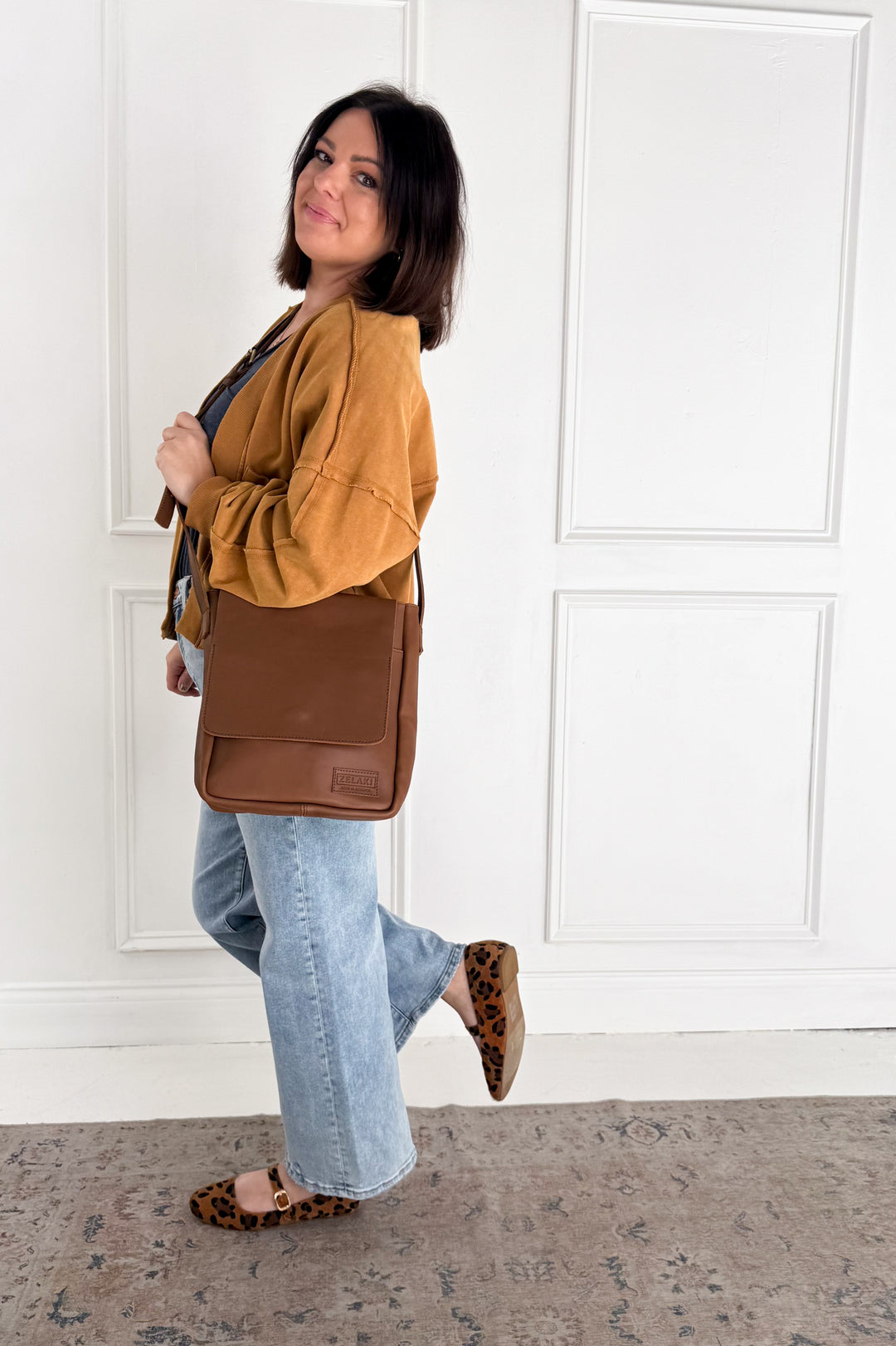 Mineral-Washed French Terry Cardigan