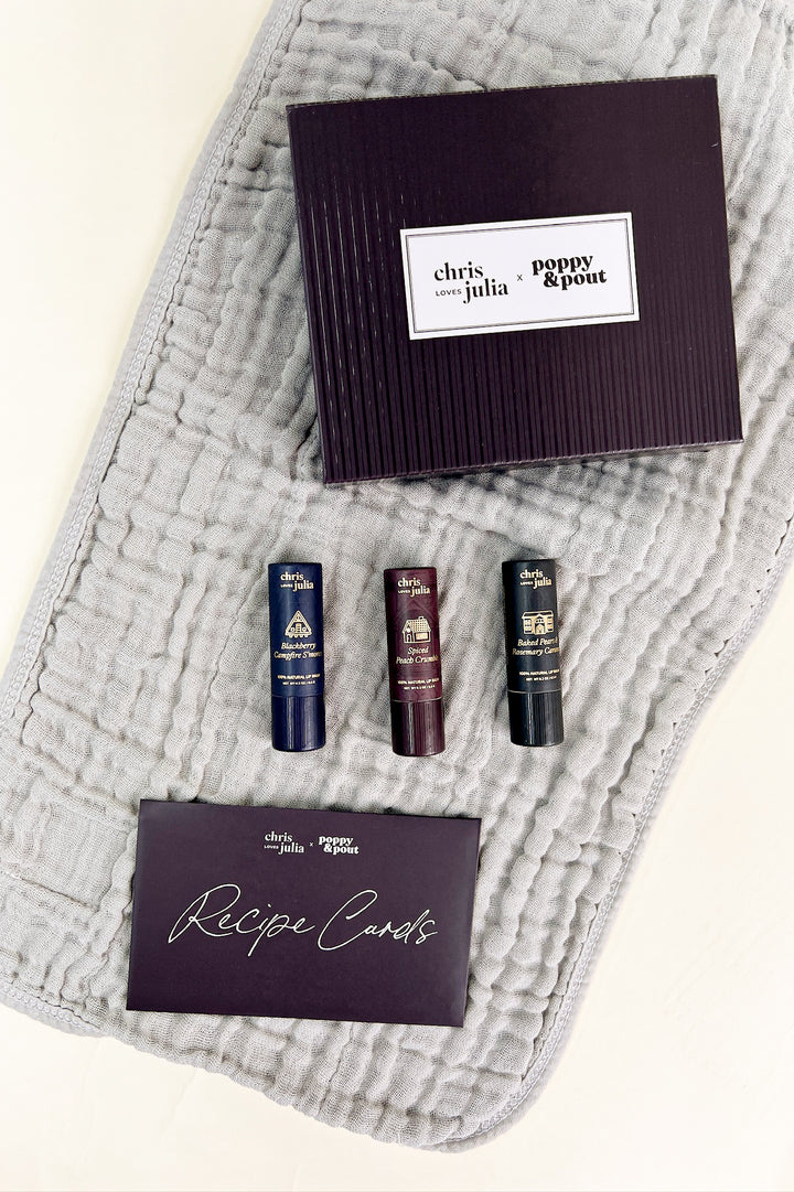 Poppy & Pout Lip Balm Set | Chris Loves Julia Trio