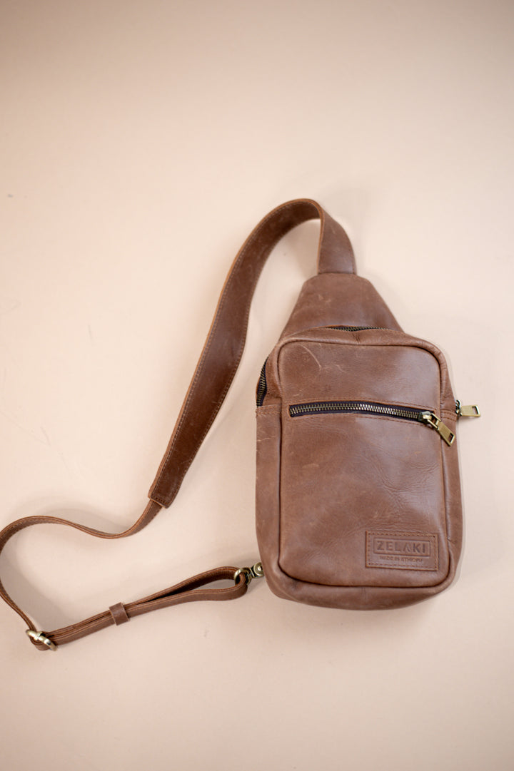 Zelaki Leather Co. Addis Sling Bag