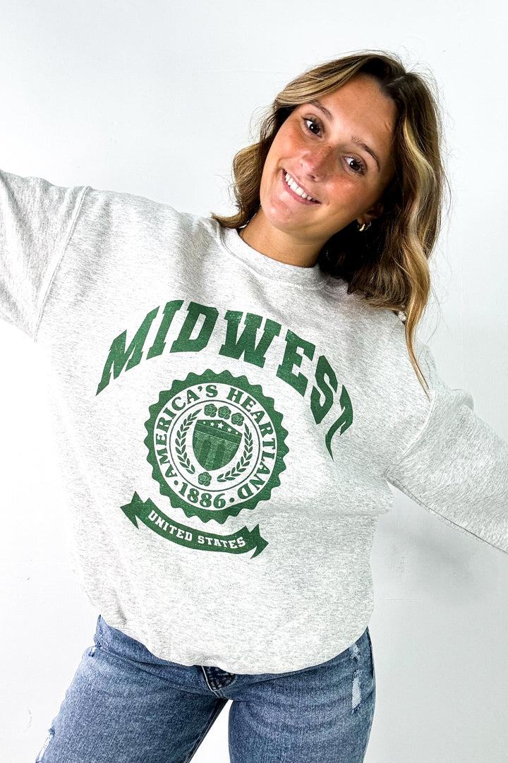 Midwest Americas Heartland Graphic Sweatshirt