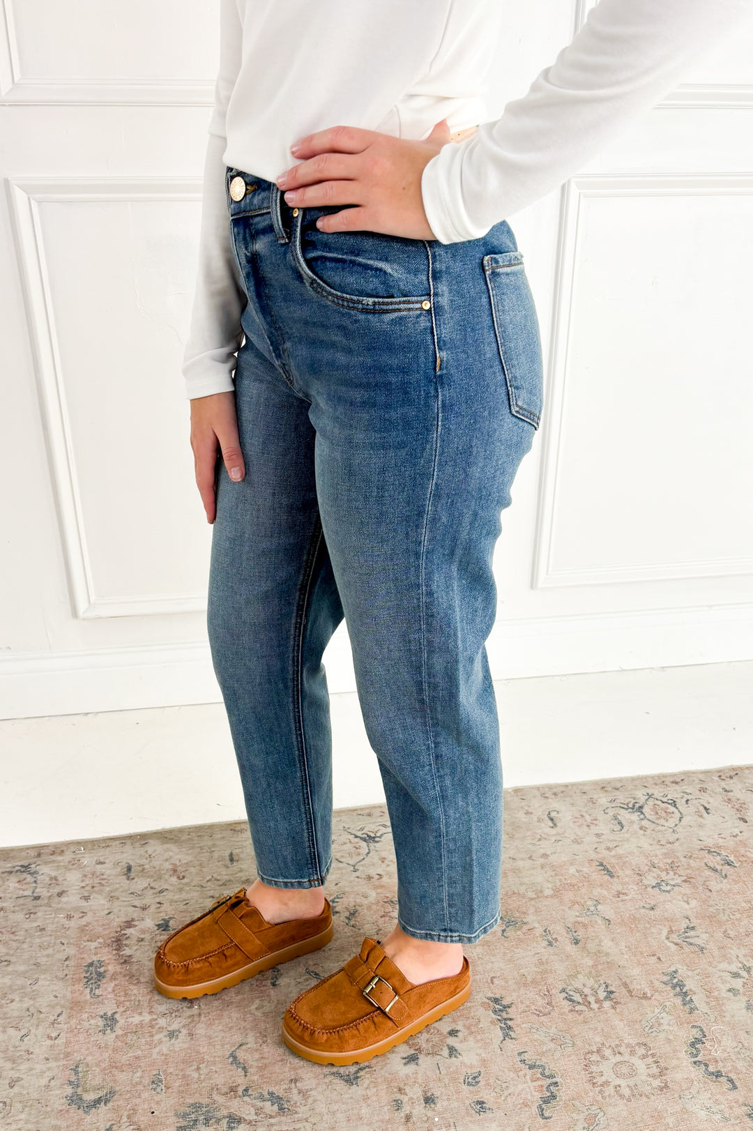 Kut from the Kloth - Kit High Rise Baggy Ankle Straight Jeans