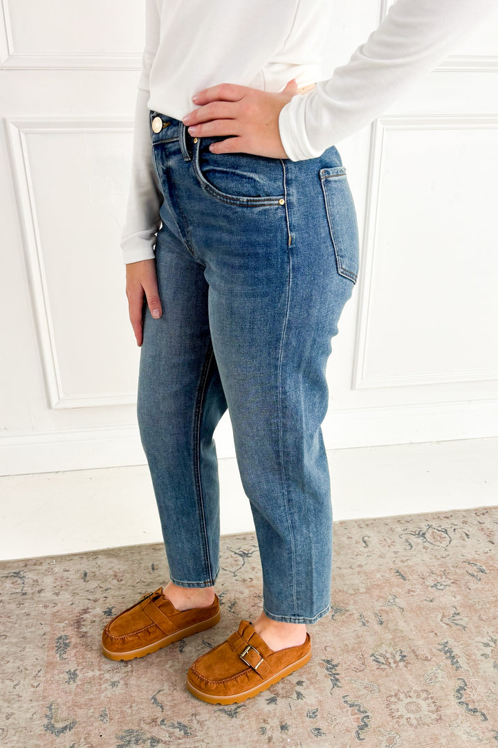 Kut from the Kloth - Kit High Rise Baggy Ankle Straight Jeans