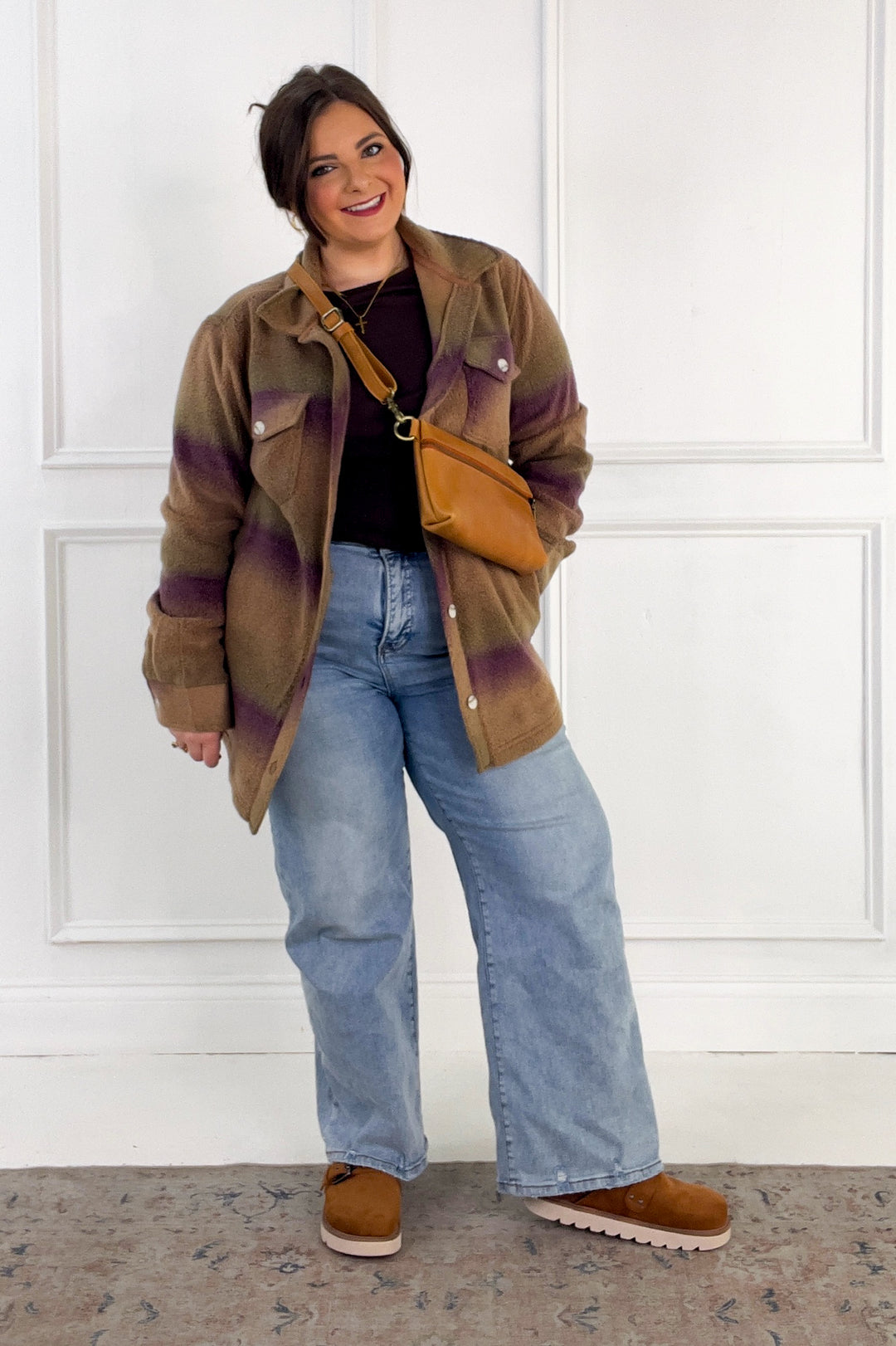 Thread & Supply Tullis Ombre Fleece Button-Up Jacket