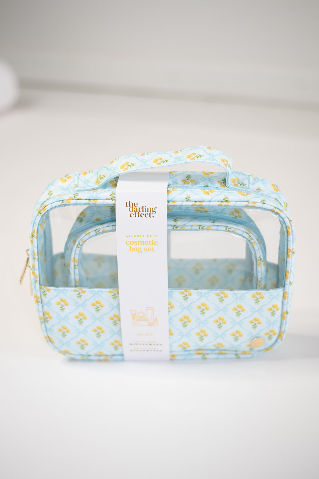 Clear Cosmetic Bag Set