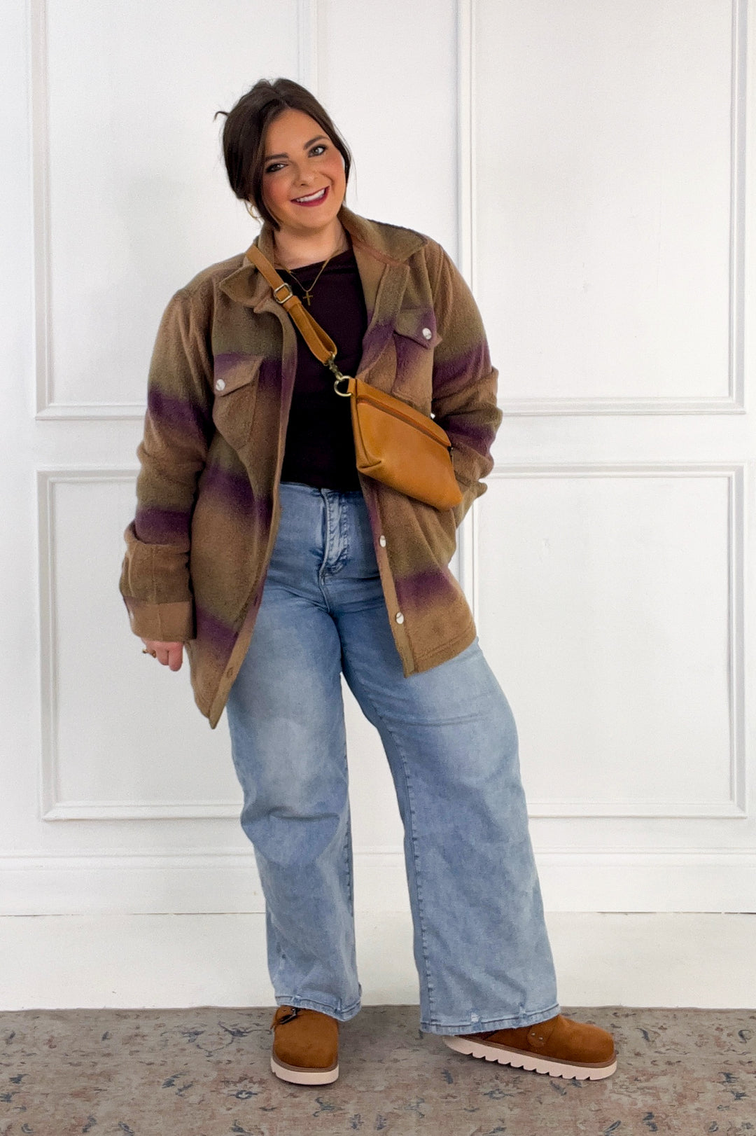 Thread & Supply Tullis Ombre Fleece Button-Up Jacket