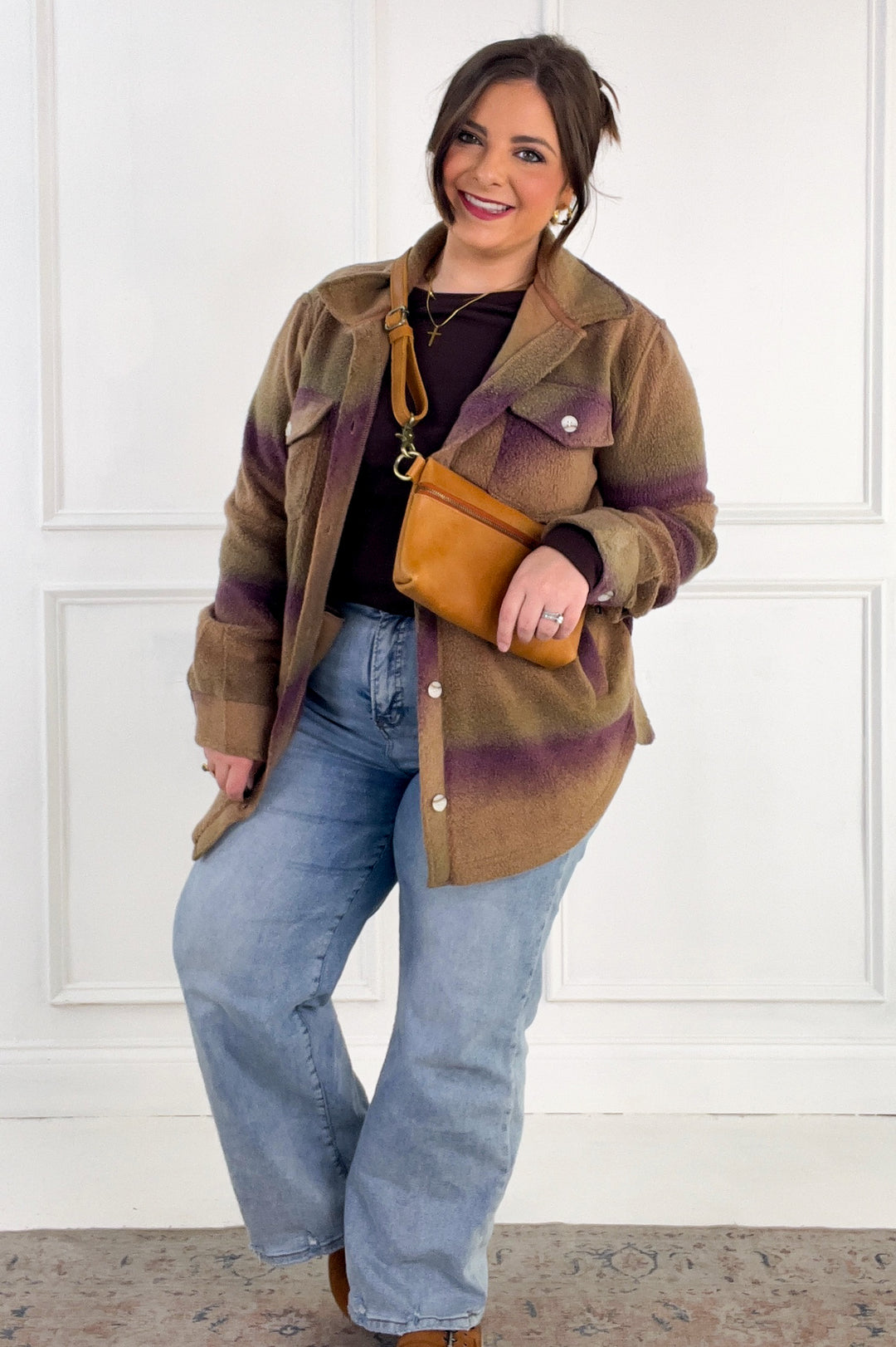 Thread & Supply Tullis Ombre Fleece Button-Up Jacket