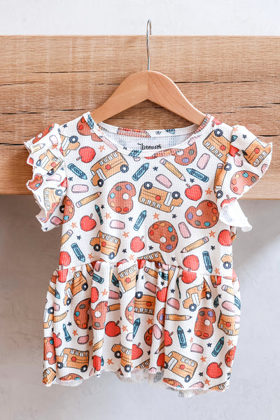 Smarty Style Girls Peplum Top