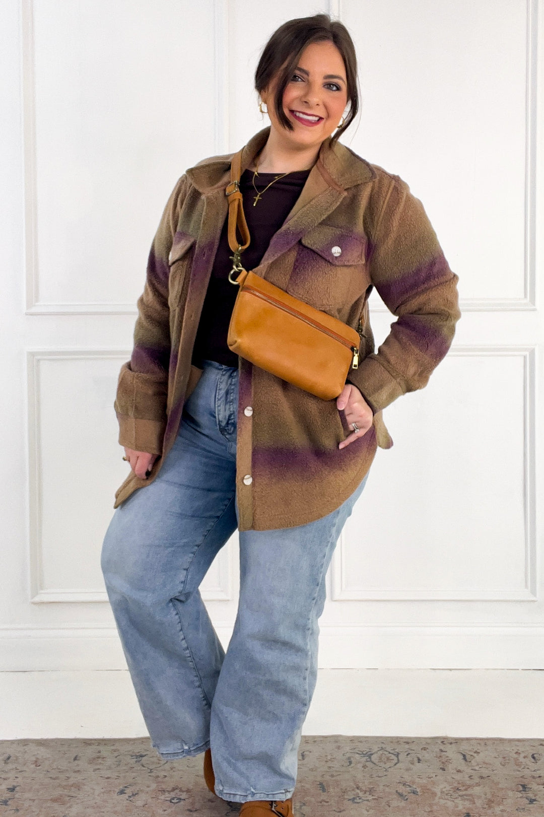 Thread & Supply Tullis Ombre Fleece Button-Up Jacket