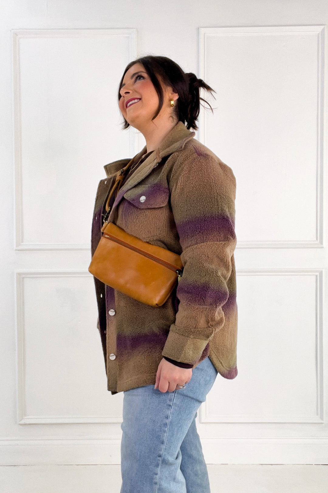 Thread & Supply Tullis Ombre Fleece Button-Up Jacket