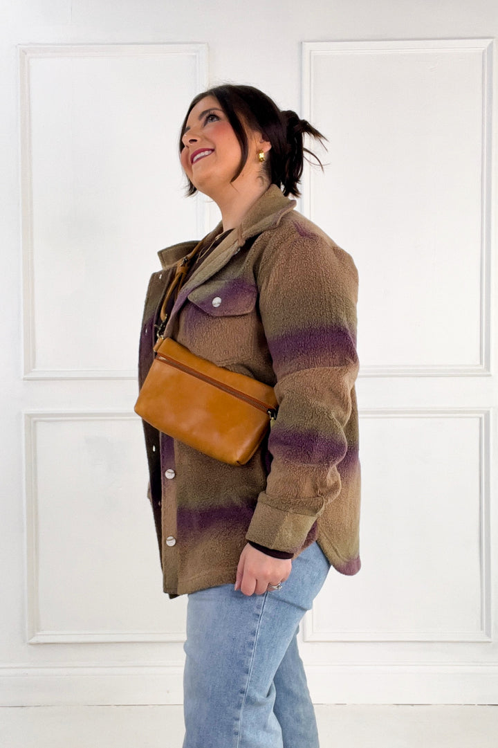 Thread & Supply Tullis Ombre Fleece Button-Up Jacket