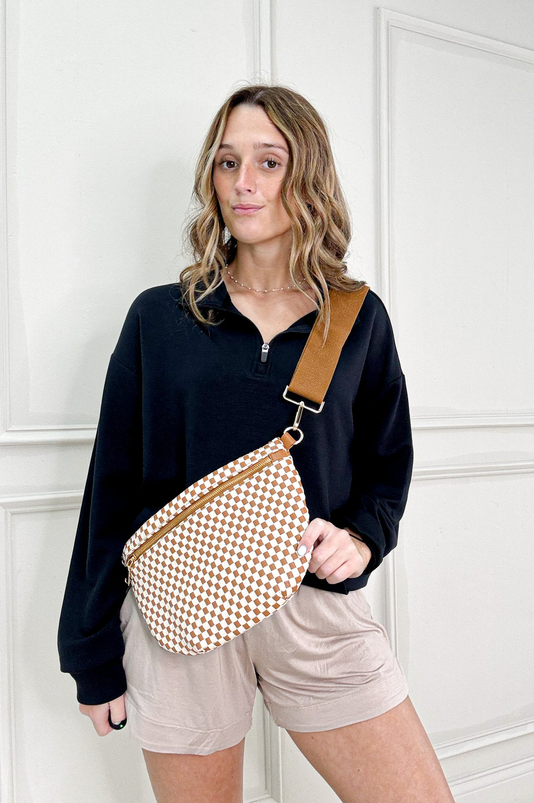 Keely Half Zip Long Sleeve Top in Purple Dove