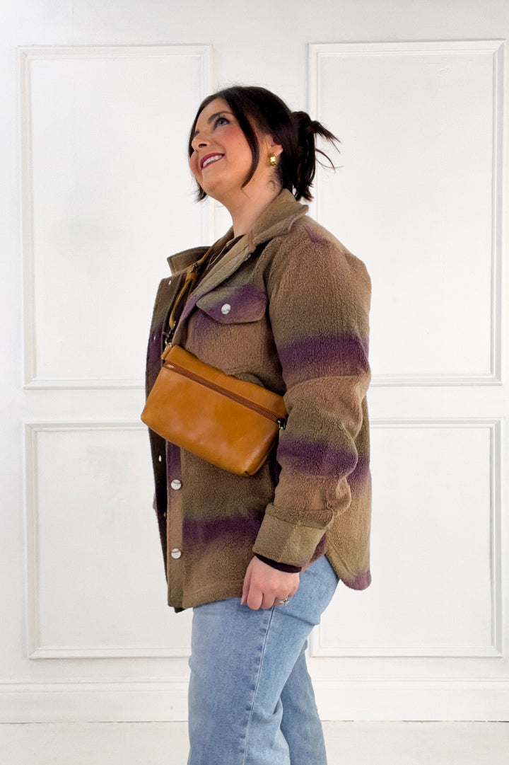 Thread & Supply Tullis Ombre Fleece Button-Up Jacket