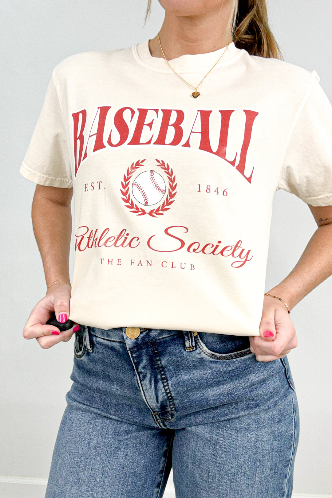 Baseball Fan Club Athletic Society Graphic Tee