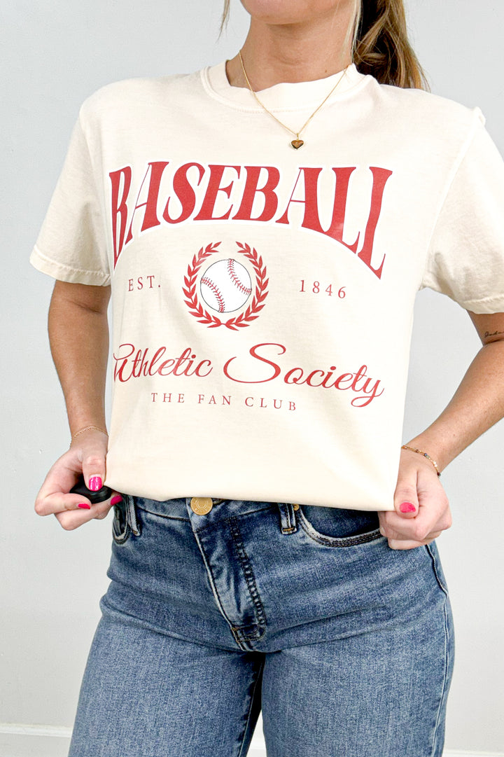 Baseball Fan Club Athletic Society Graphic Tee