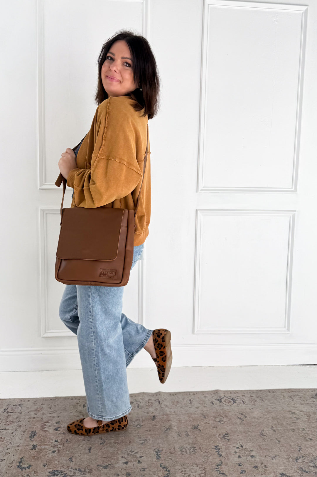 Mineral-Washed French Terry Cardigan