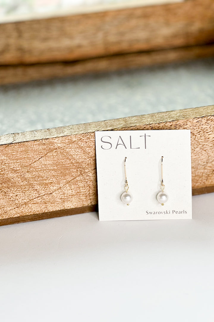 Swarovski Pearl Dangle Hook Earrings