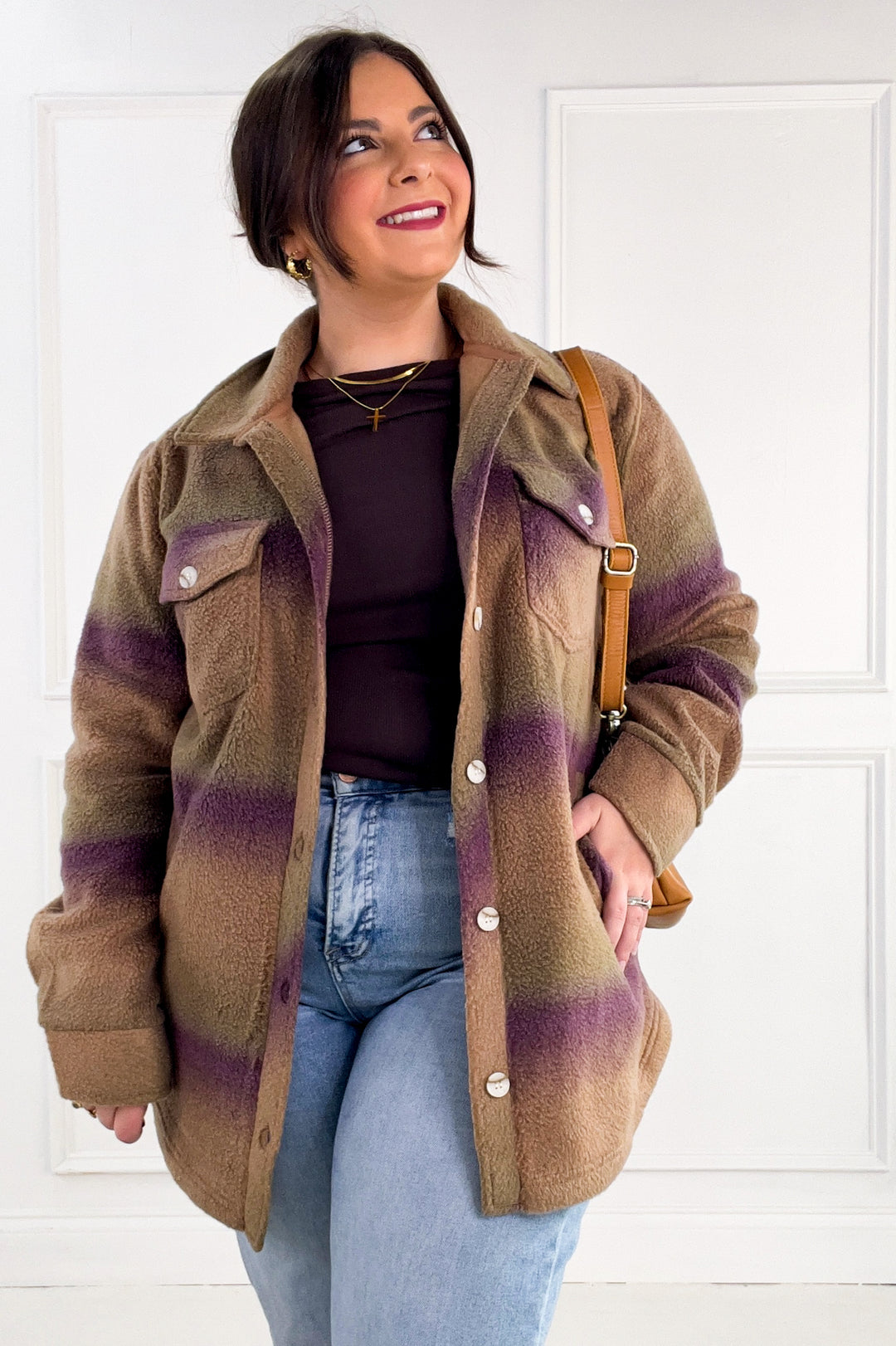 Thread & Supply Tullis Ombre Fleece Button-Up Jacket