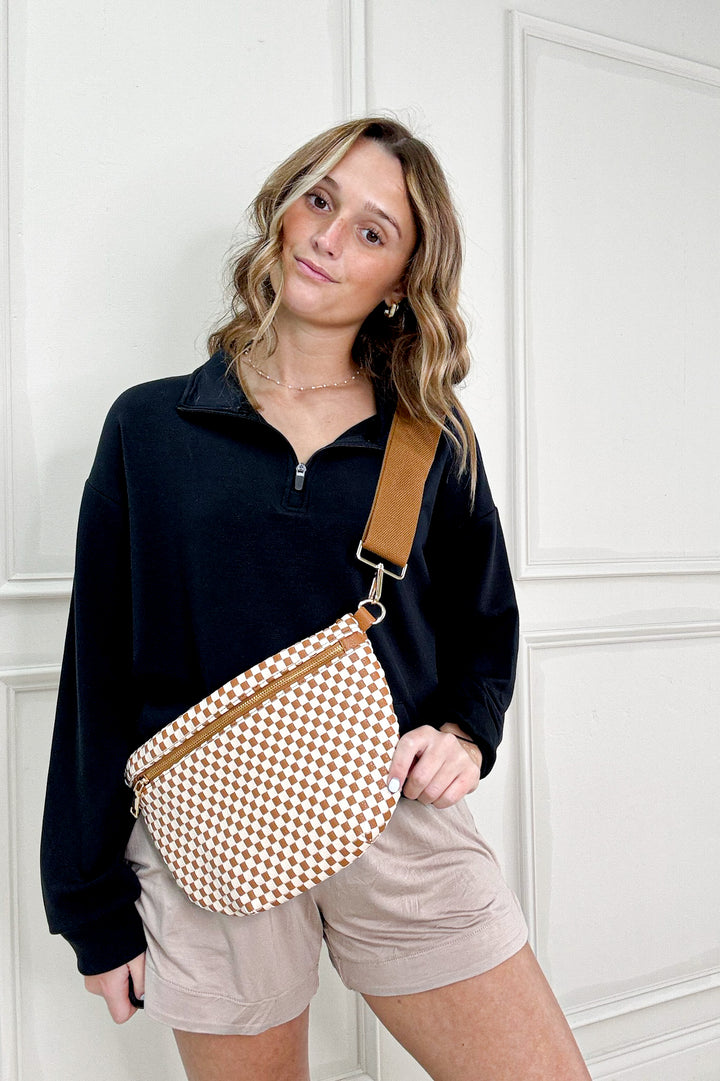 Keely Half Zip Long Sleeve Top in Purple Dove