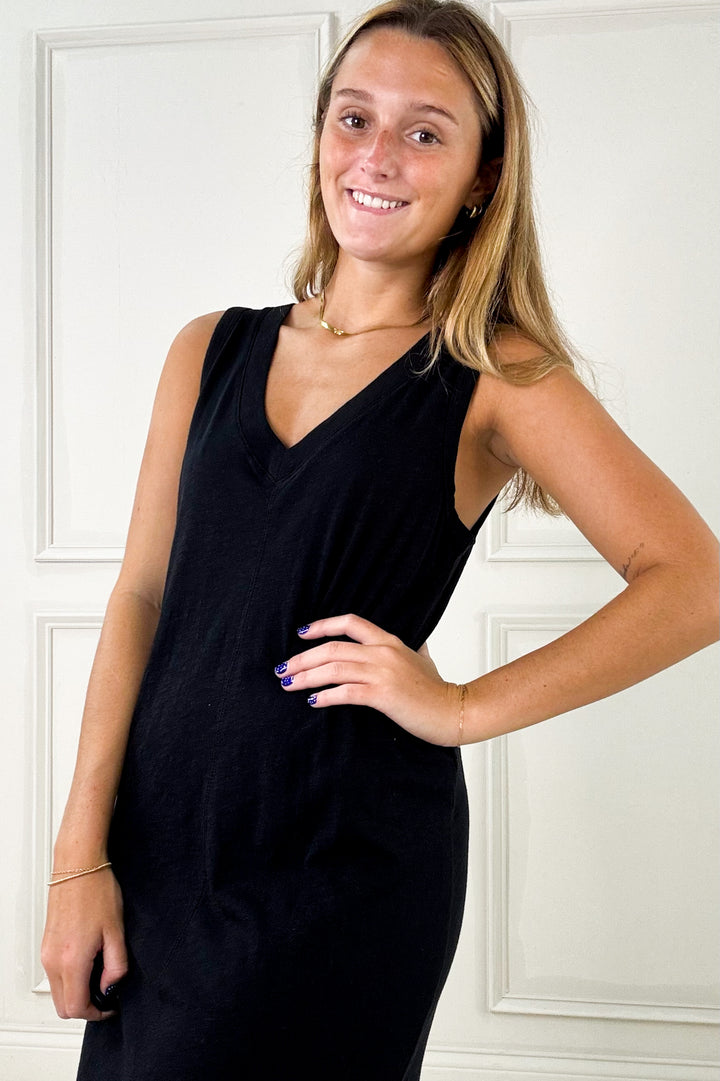 Z Supply- Sleeveless Bra Friendly Side Slit Midi Dress