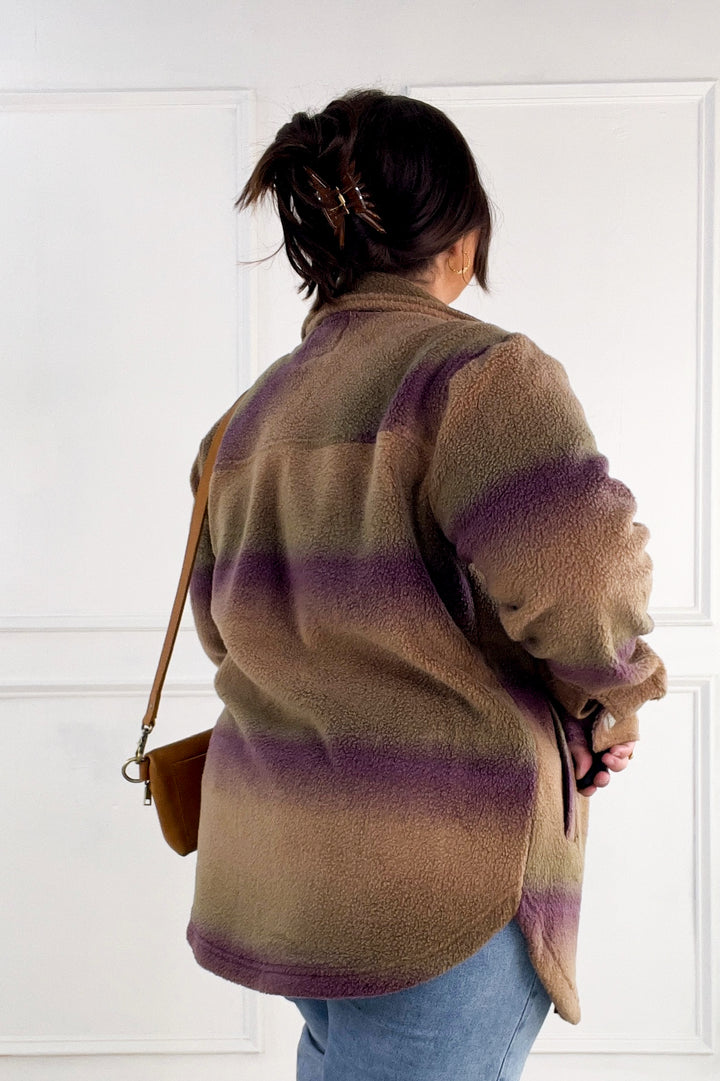 Thread & Supply Tullis Ombre Fleece Button-Up Jacket