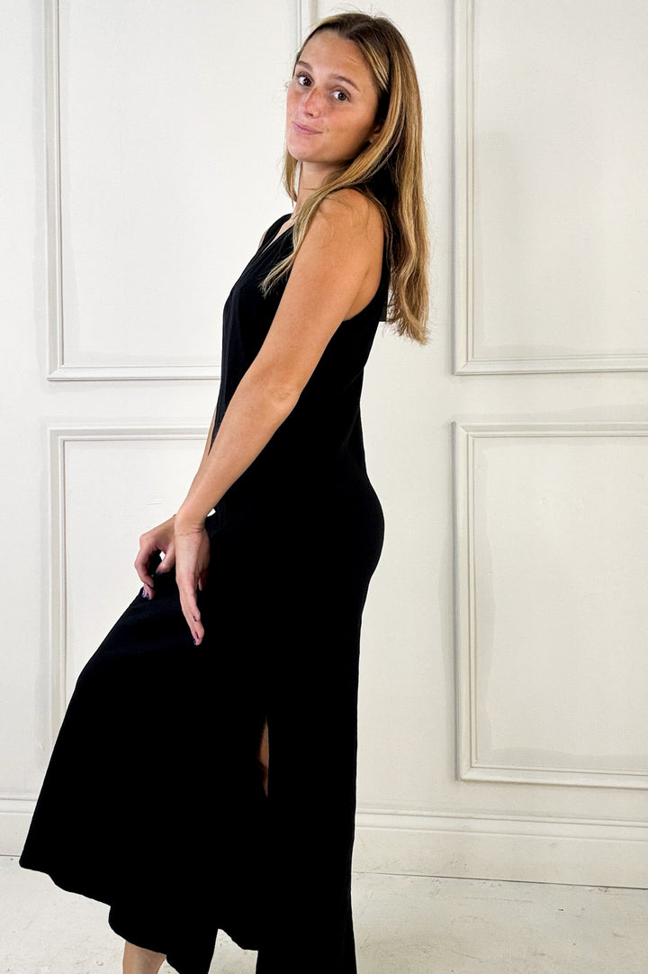 Z Supply- Sleeveless Bra Friendly Side Slit Midi Dress