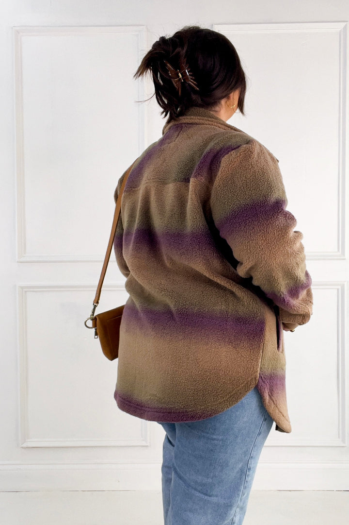Thread & Supply Tullis Ombre Fleece Button-Up Jacket