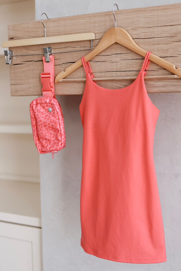 Girls Lux Leopard Tennis Dress & Fanny Bag Set