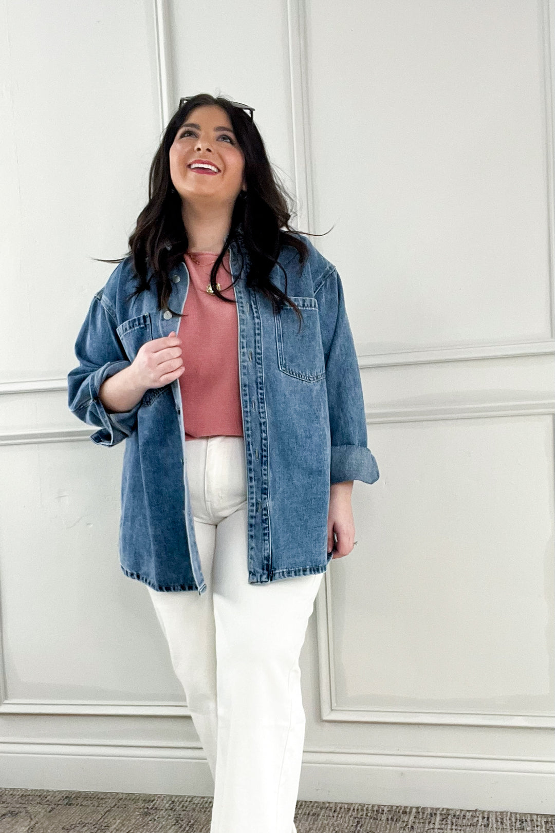 Button Down Blue Denim Jacket