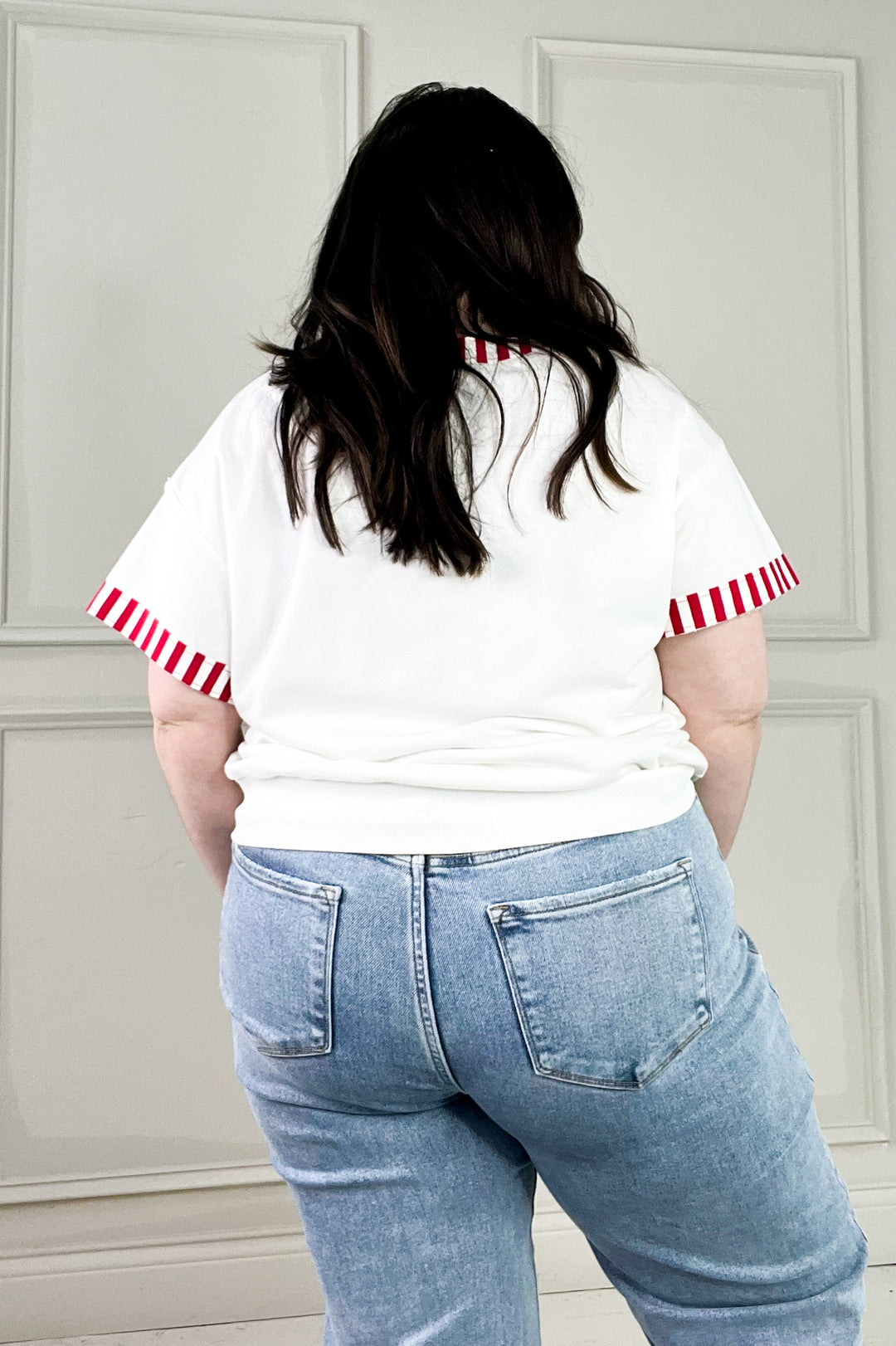 USA French Terry Striped Top