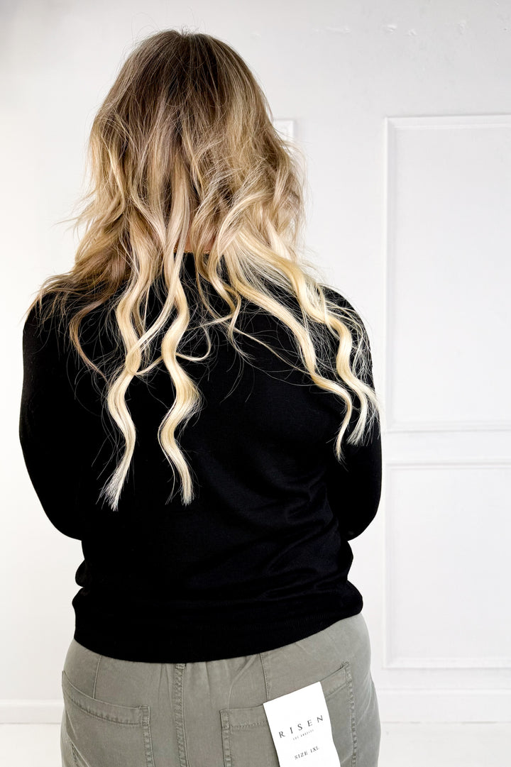 Lightweight Cashmere Blend Button Cardigan